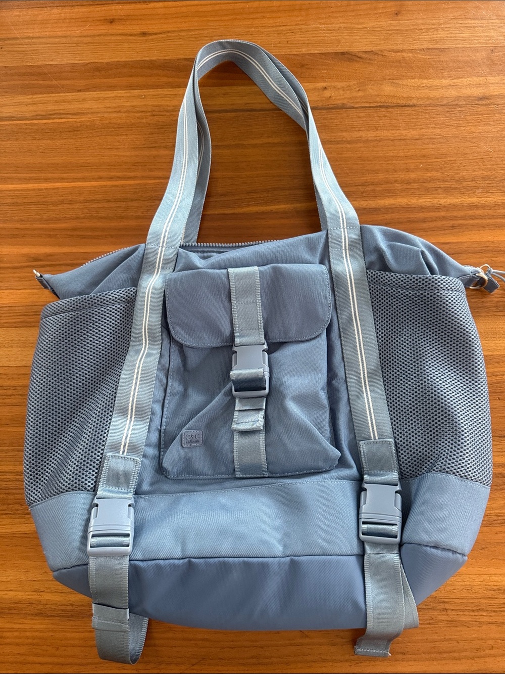 C&C California Nylon Convertible Utility Backpack Tote